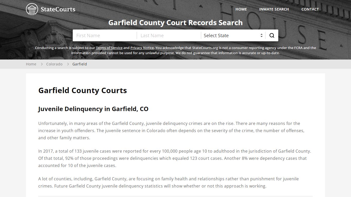 Garfield County, CO Courts - Records & Cases - StateCourts